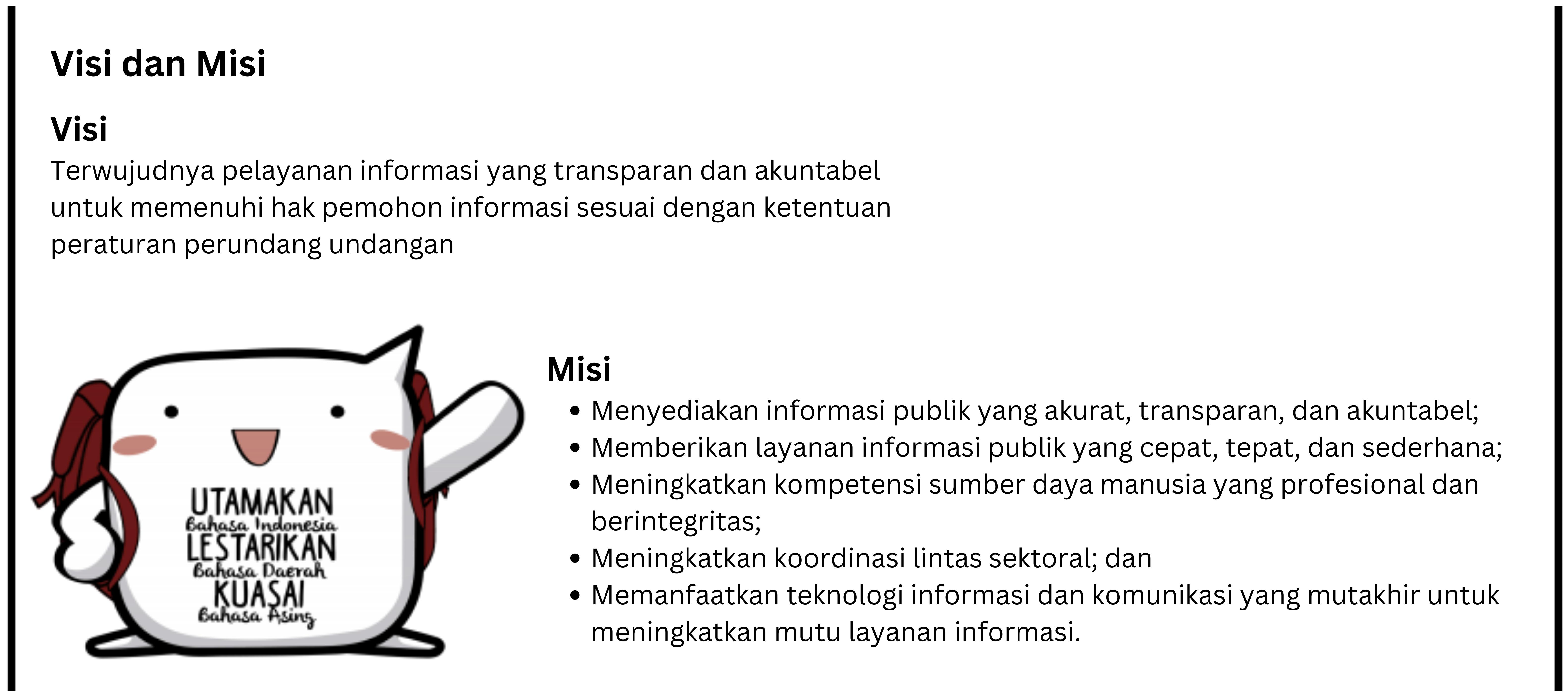 Visi dan Misi PPID